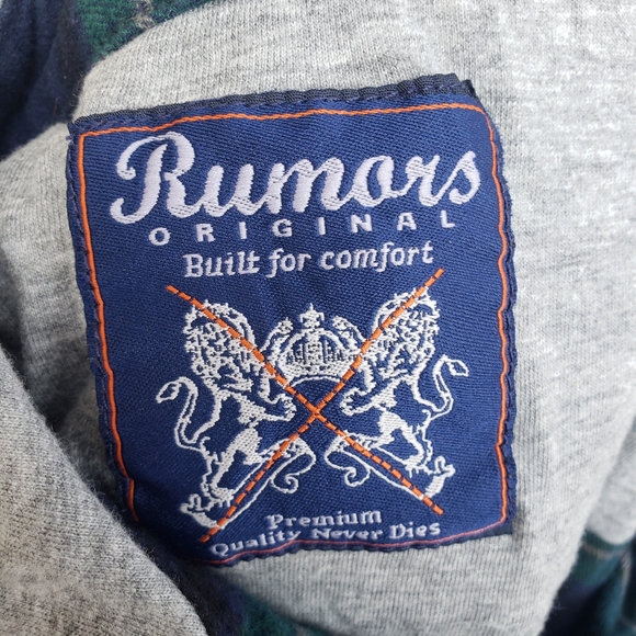 Rumors Original Flannel Hoodie Size XL - Picture 4 of 4